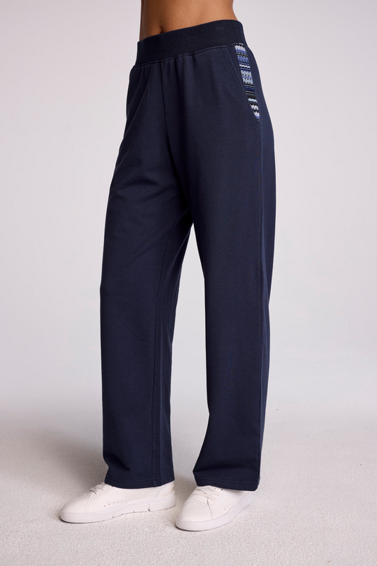 MANI FRENCH TERRY PANT - NAVY