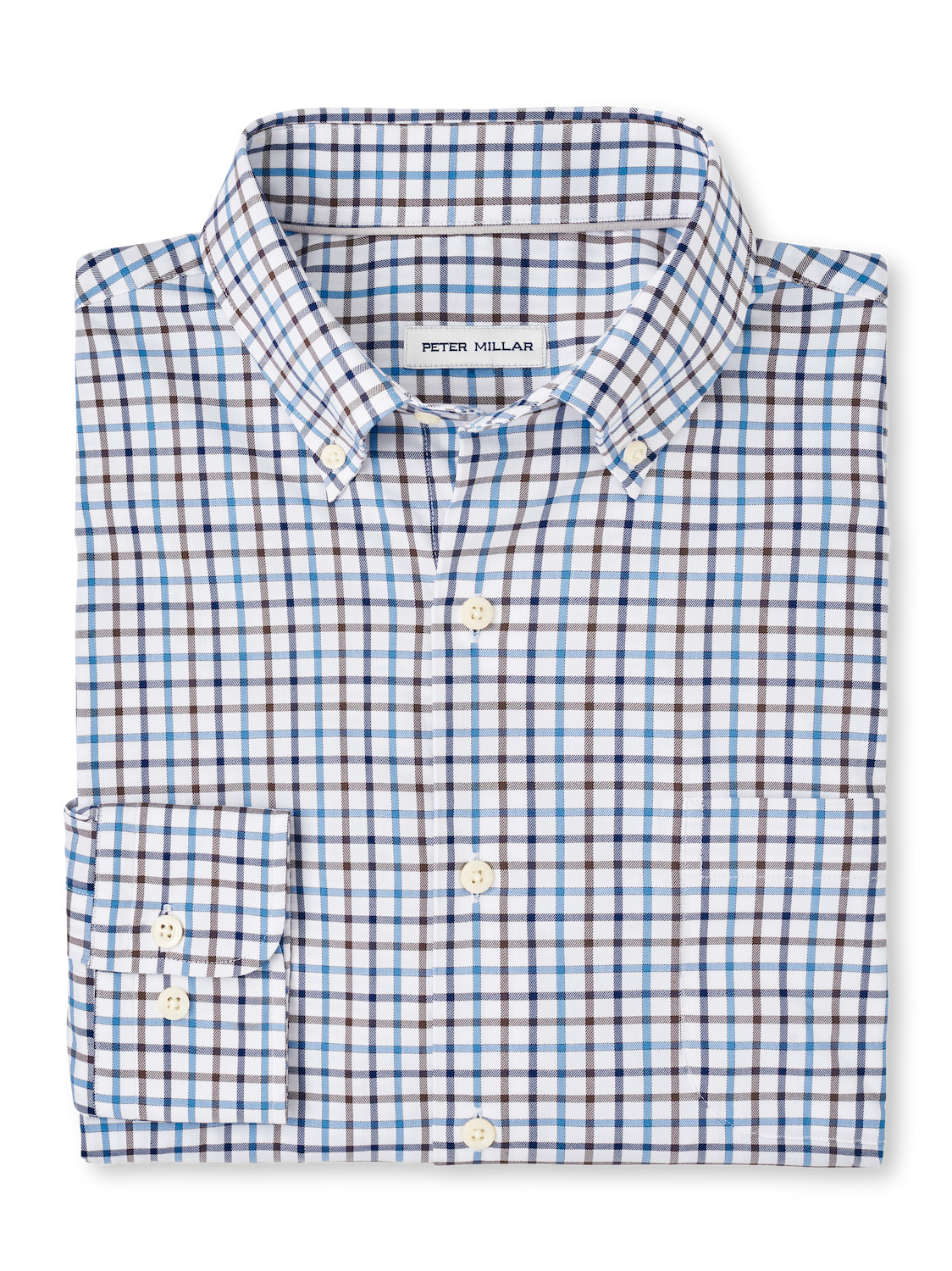 CALGARY CROWN LITE COTTON STRETCH SHIRT - REGATTA BLUE