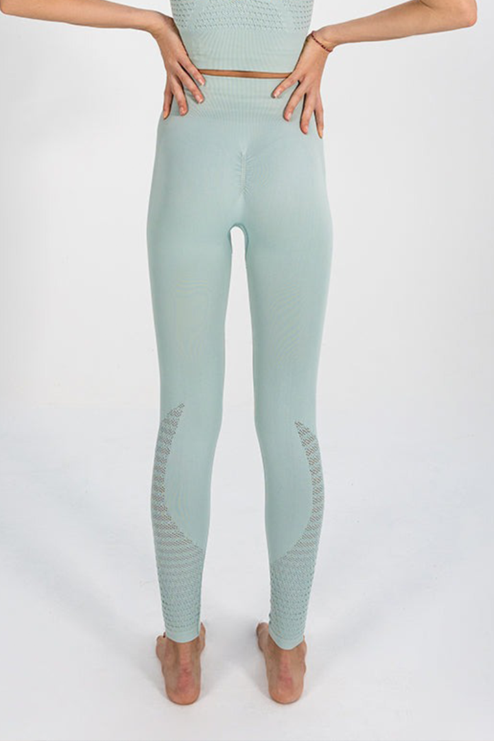 SERENITY SEAMLESS LEGGING - AQUA GREY