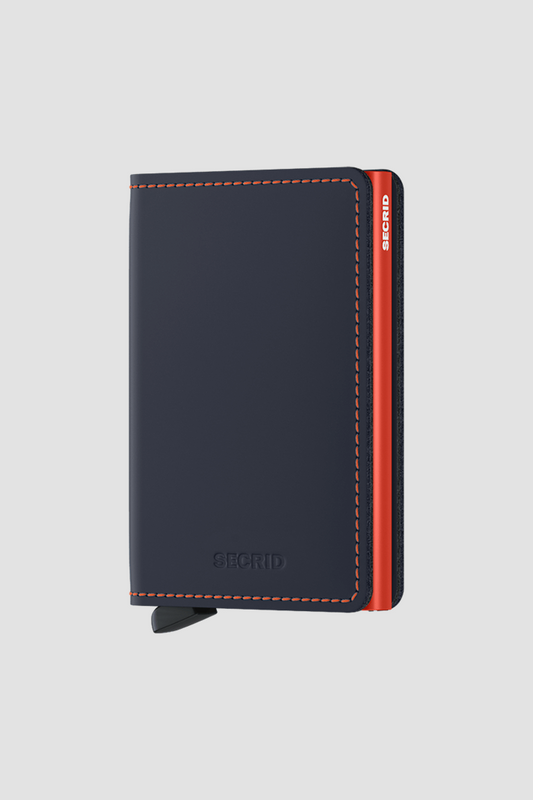 SLIMWALLET - MATTE NIGHT BLUE & ORANGE