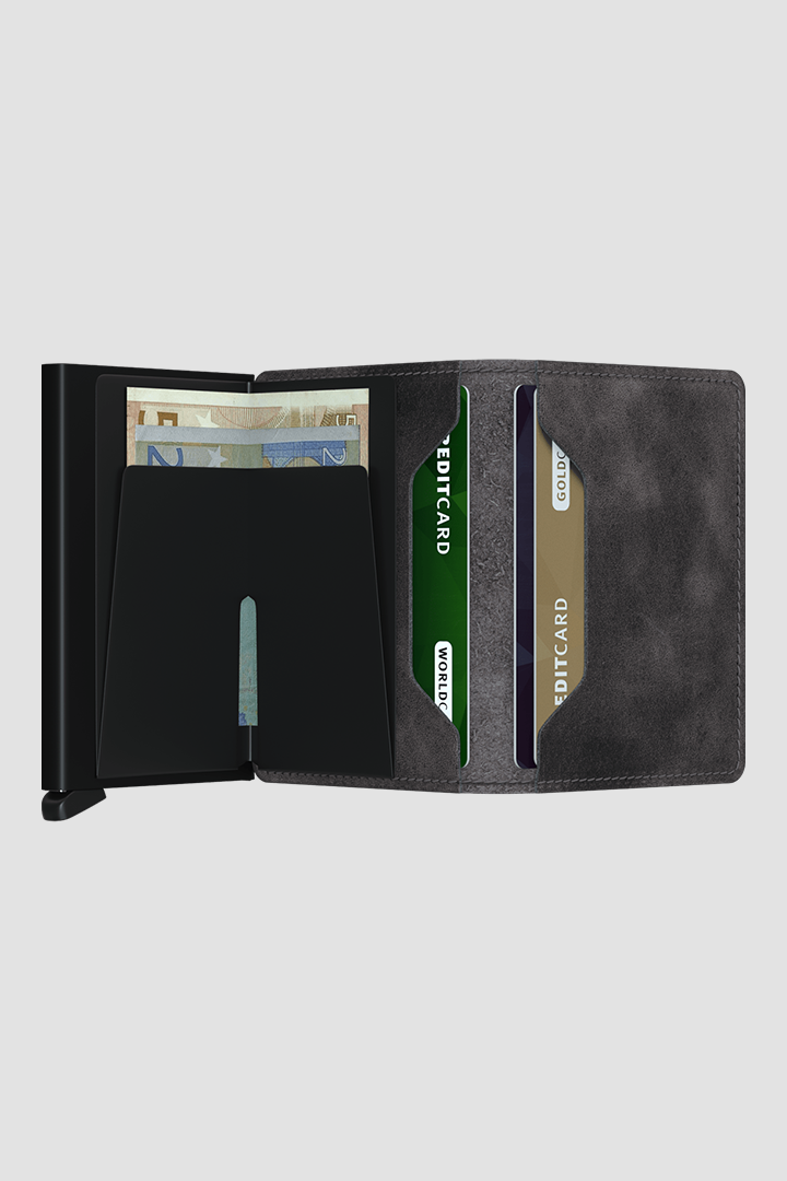 SLIMWALLET - VINTAGE GREY-BLACK