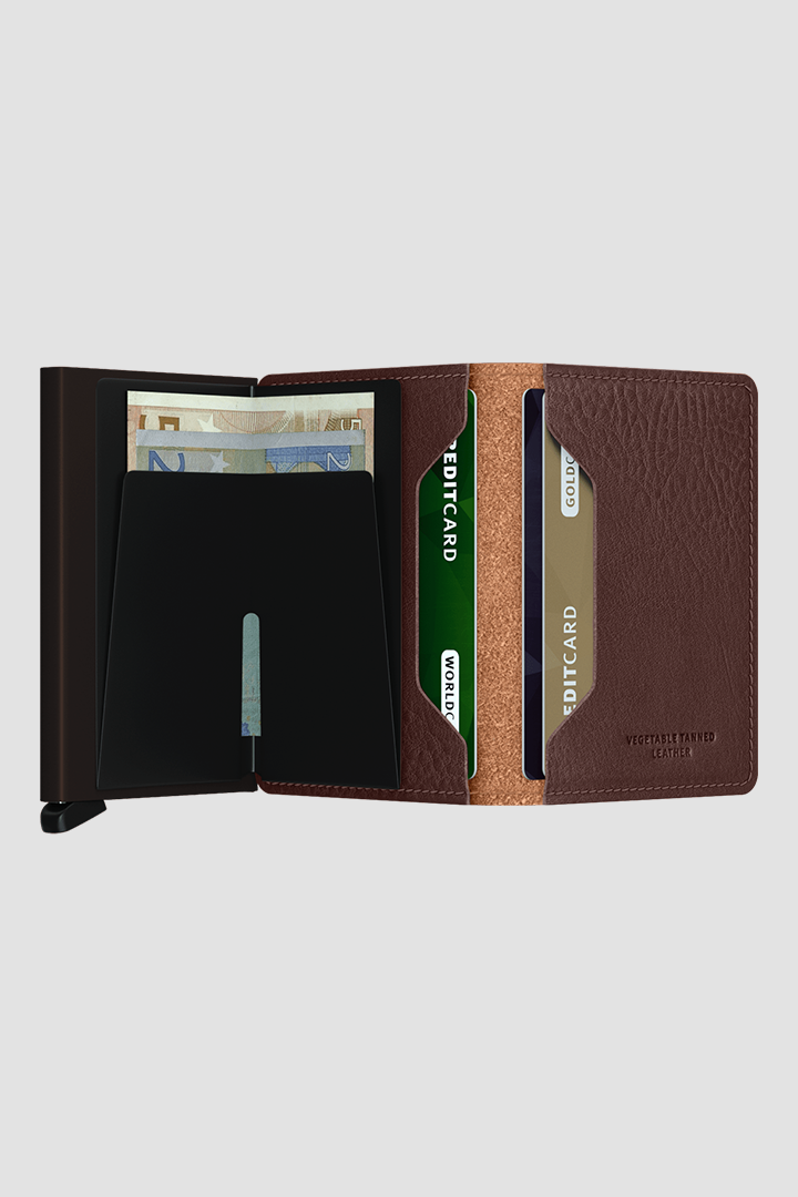 SLIMWALLET - VEG ESPRESSO-BROWN