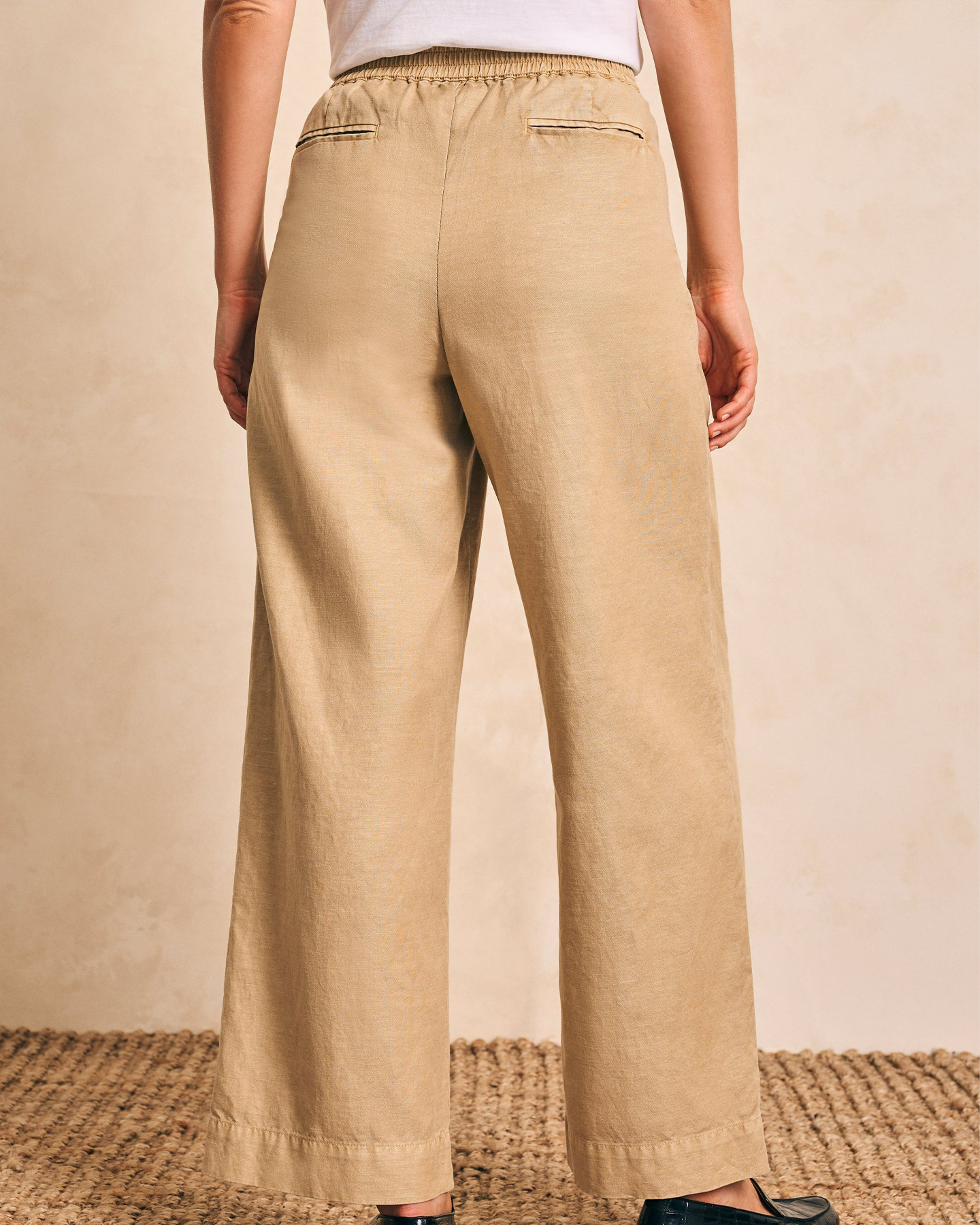 COTTON CANVAS TROUSER - SAFARI