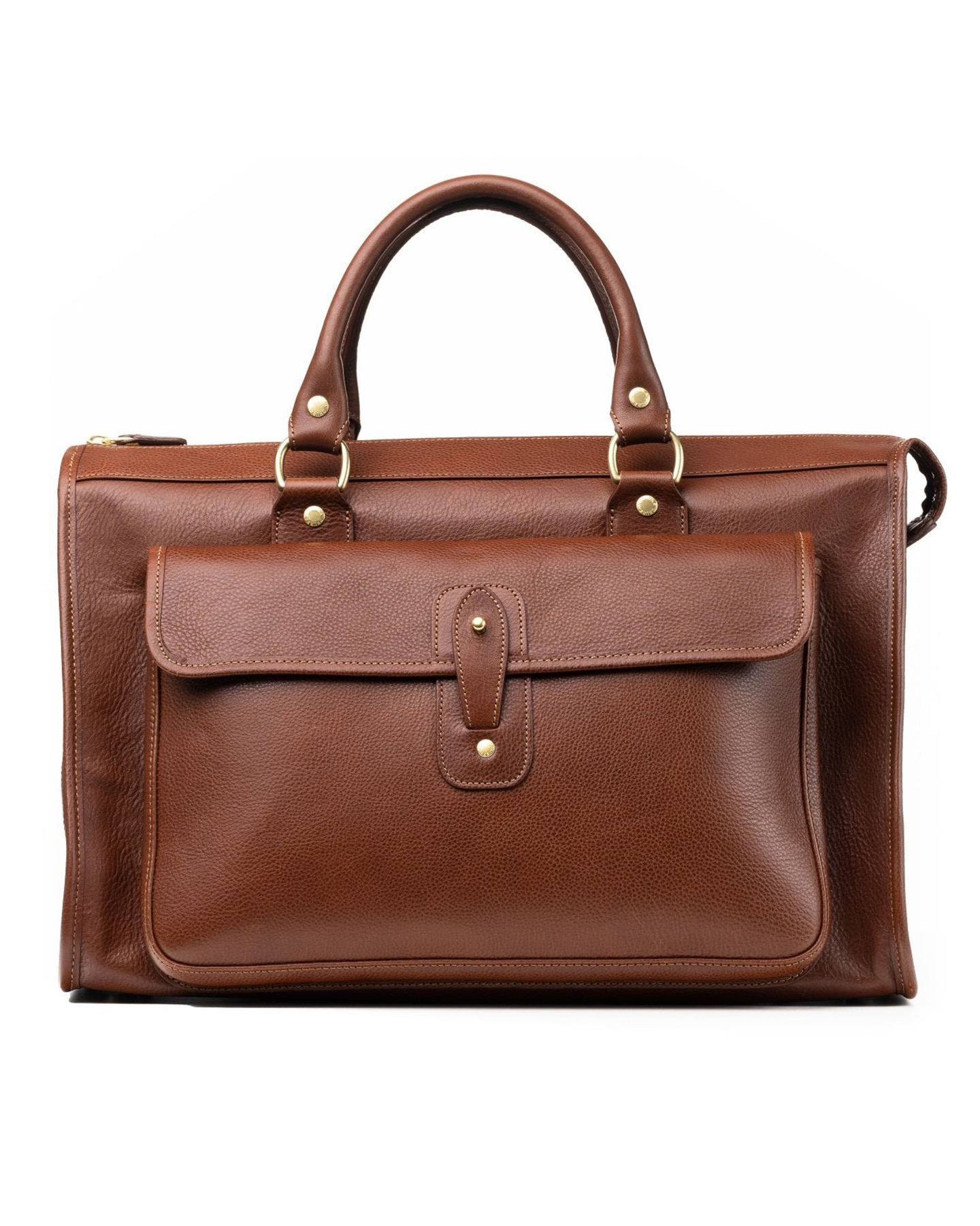 VINTAGE CHESTNUT LEATHER CONCOURSE BAG