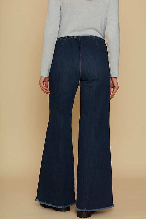 WIDE LEG DENIM PANTS