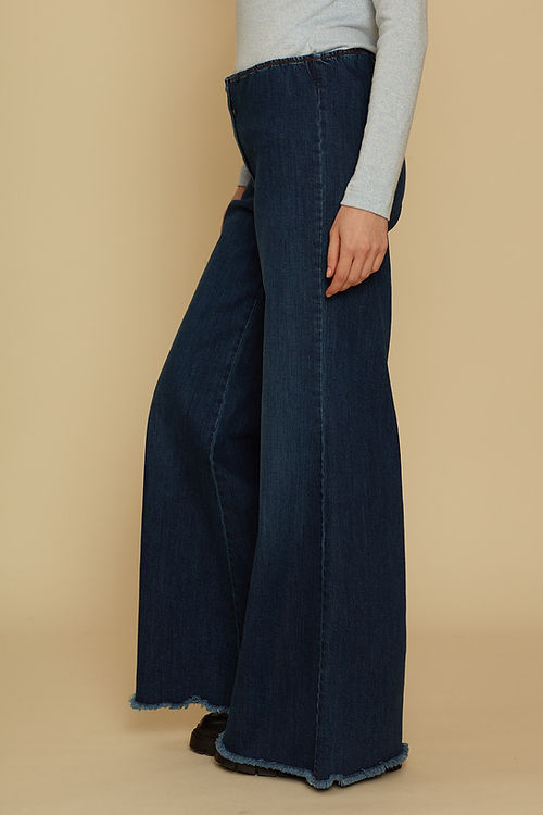 WIDE LEG DENIM PANTS