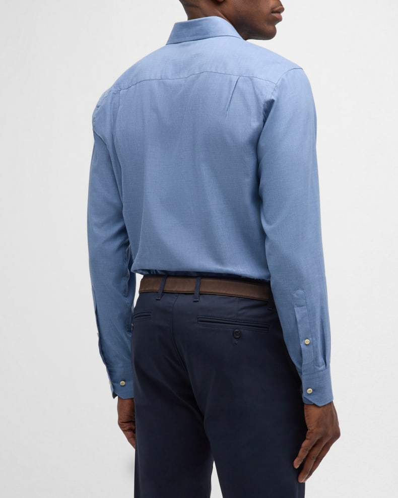 CUMBRIA FLANELLA SHIRT - BROOK BLUE