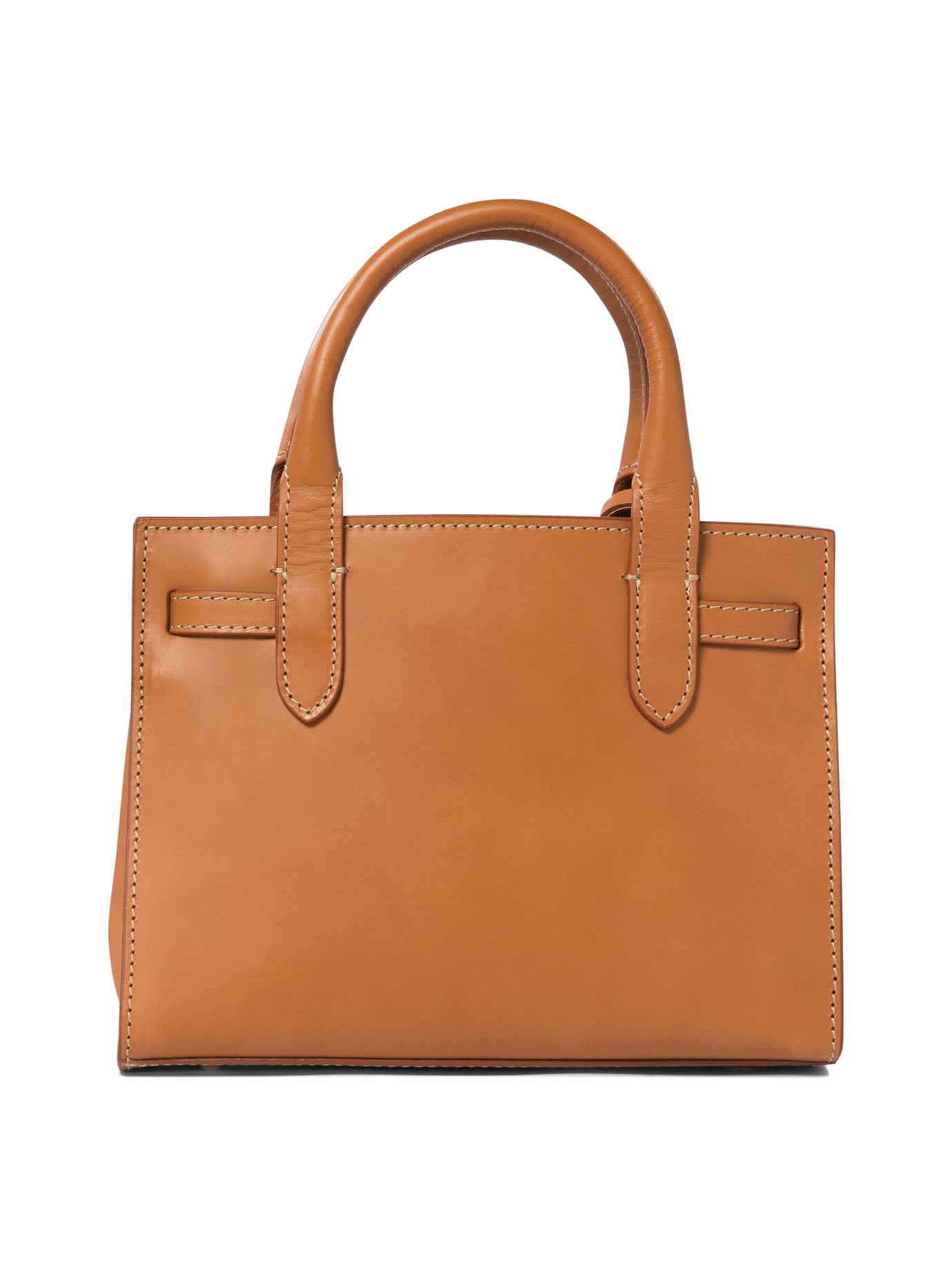 MINI LEATHER TOTE - NATURALE