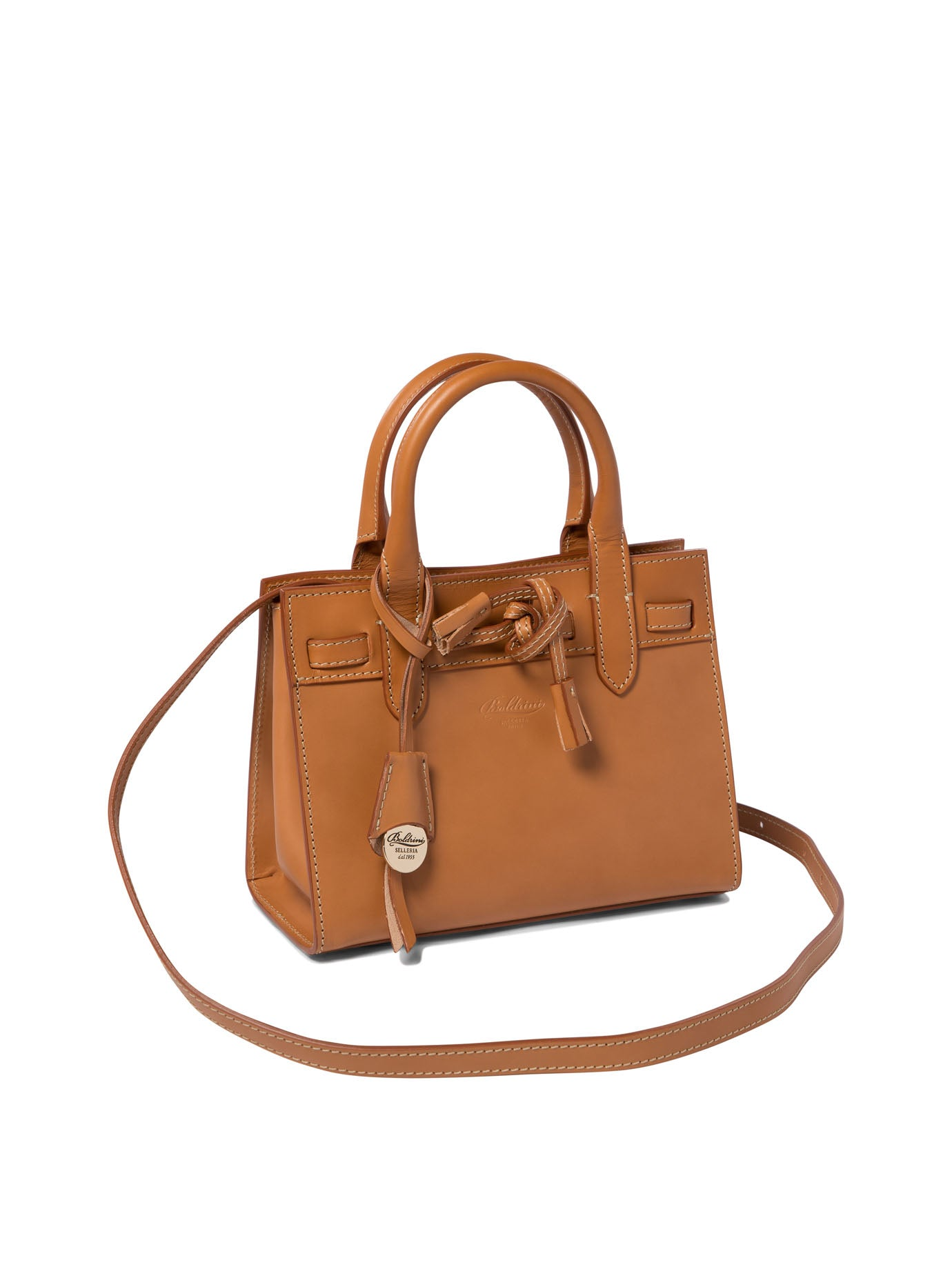 MINI LEATHER TOTE - NATURALE