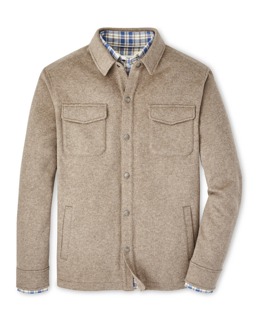 CROWN FLEX FLEECE SHIRT JACKET - GRAIN