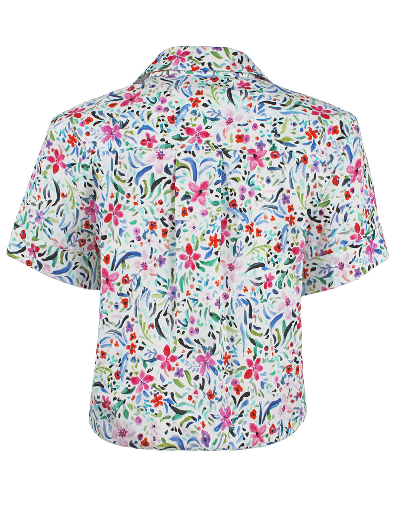 ALI WHIMSY FLORAL SHIRT - WHITE MULTI