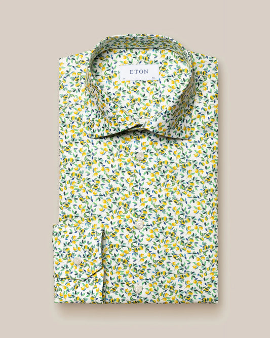 LEMON PRINT SIGNATURE TWILL SHIRT