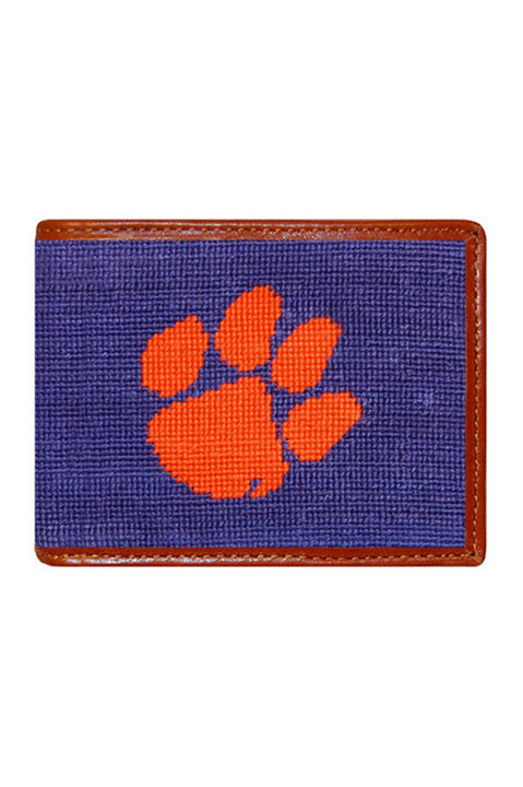 Clemson Text (Orange) Needlepoint Belt