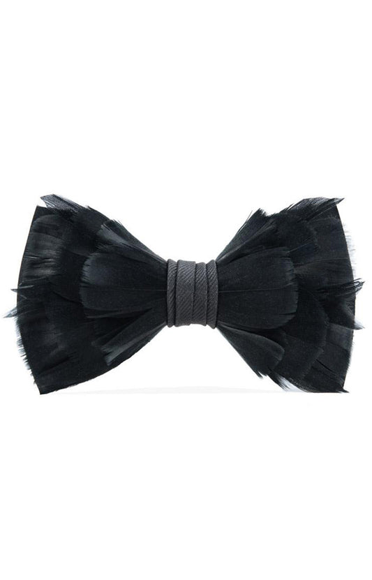 RICE FEATHER BOW TIE