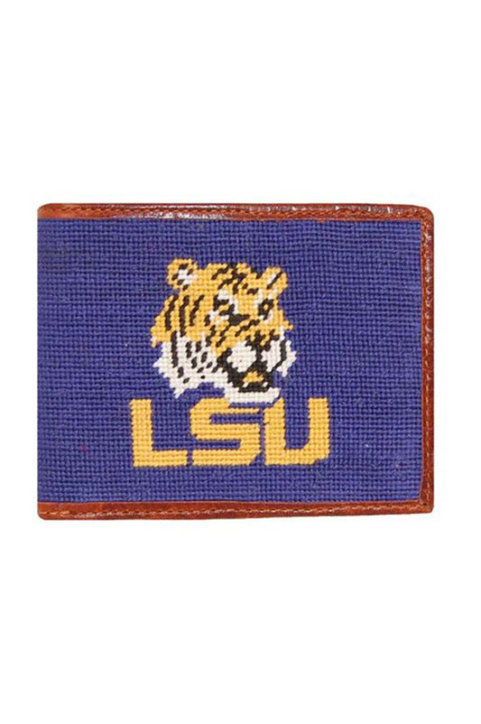 lsu needlepoint wallet