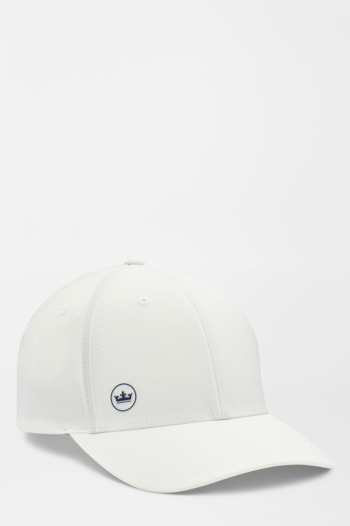 OFF-SET CROWN PERFORMANCE HAT - WHITE