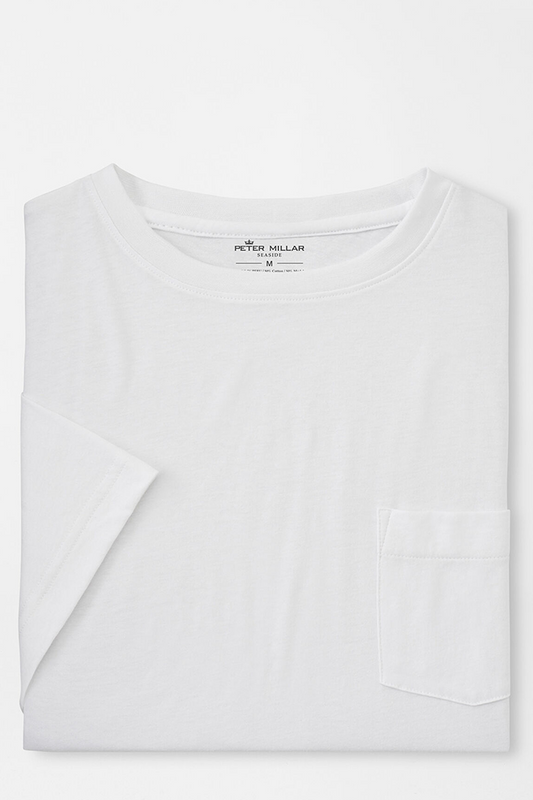 SEASIDE POCKET TEE - WHITE