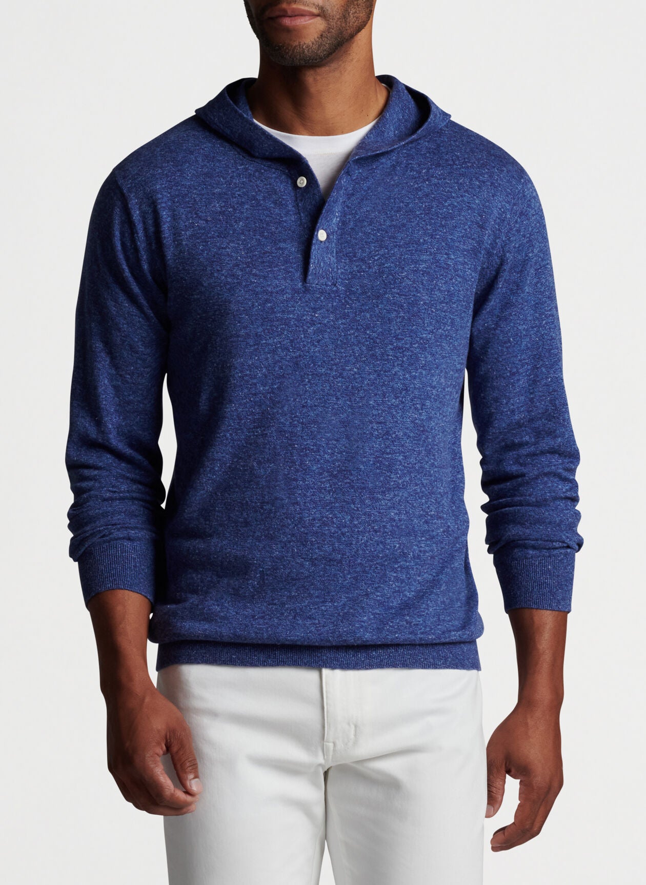 RYLES HENLEY HOODIE - ATLANTIC BLUE