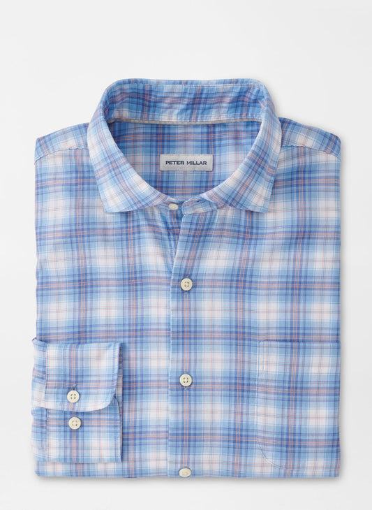 WESTER SUMMER SOFT COTTON SPORT SHIRT - COTTAGE BLUE