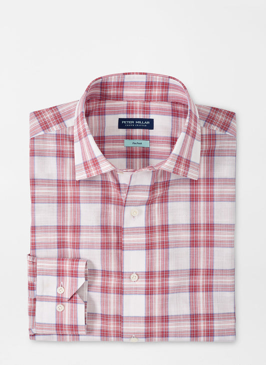 PORT VALLEY COTON SPORT SHIRT - RED PEAR