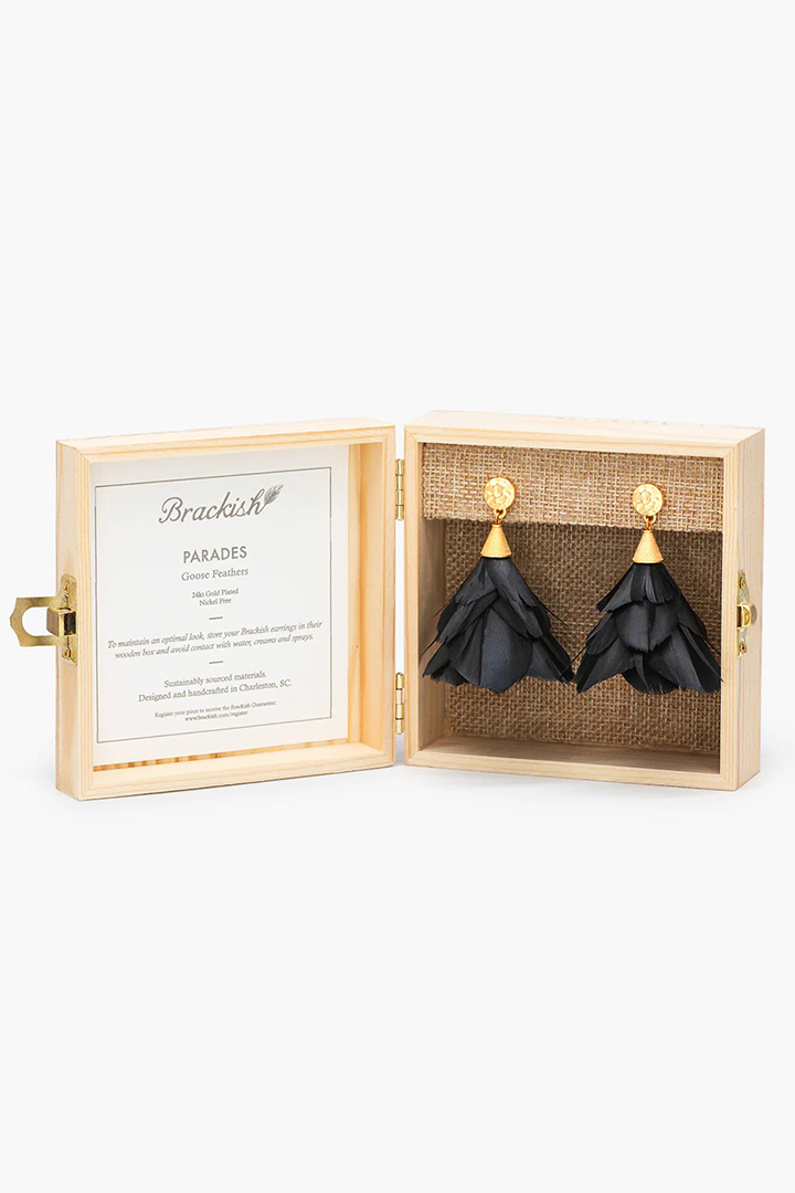 PARADES PETITE FEATHER EARRINGS