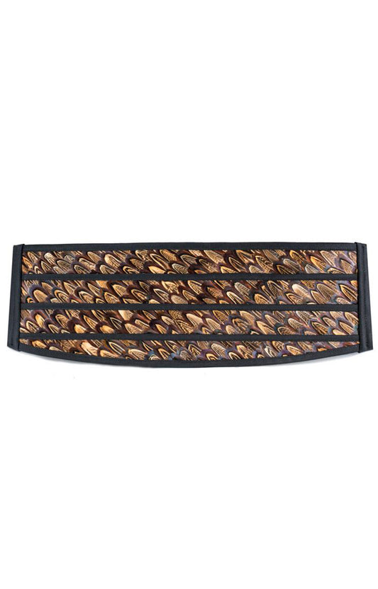 PHEASANT FEATHER CUMMERBUND