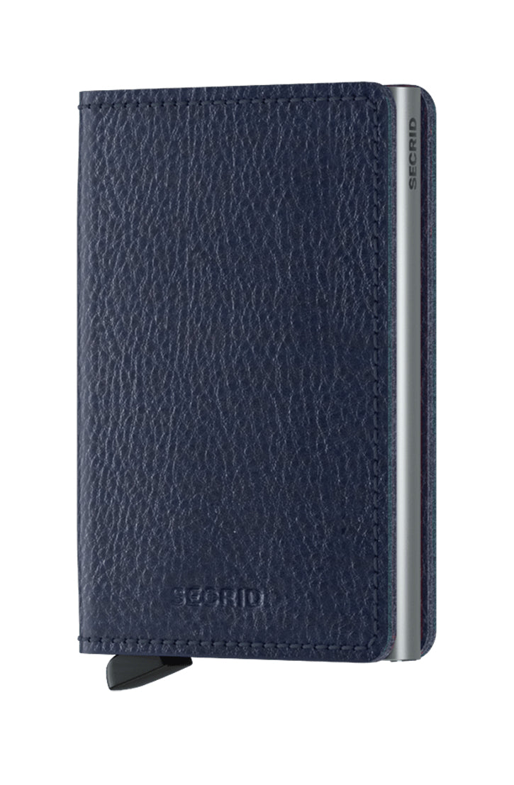 SLIMWALLET - VEG NAVY-SILVER