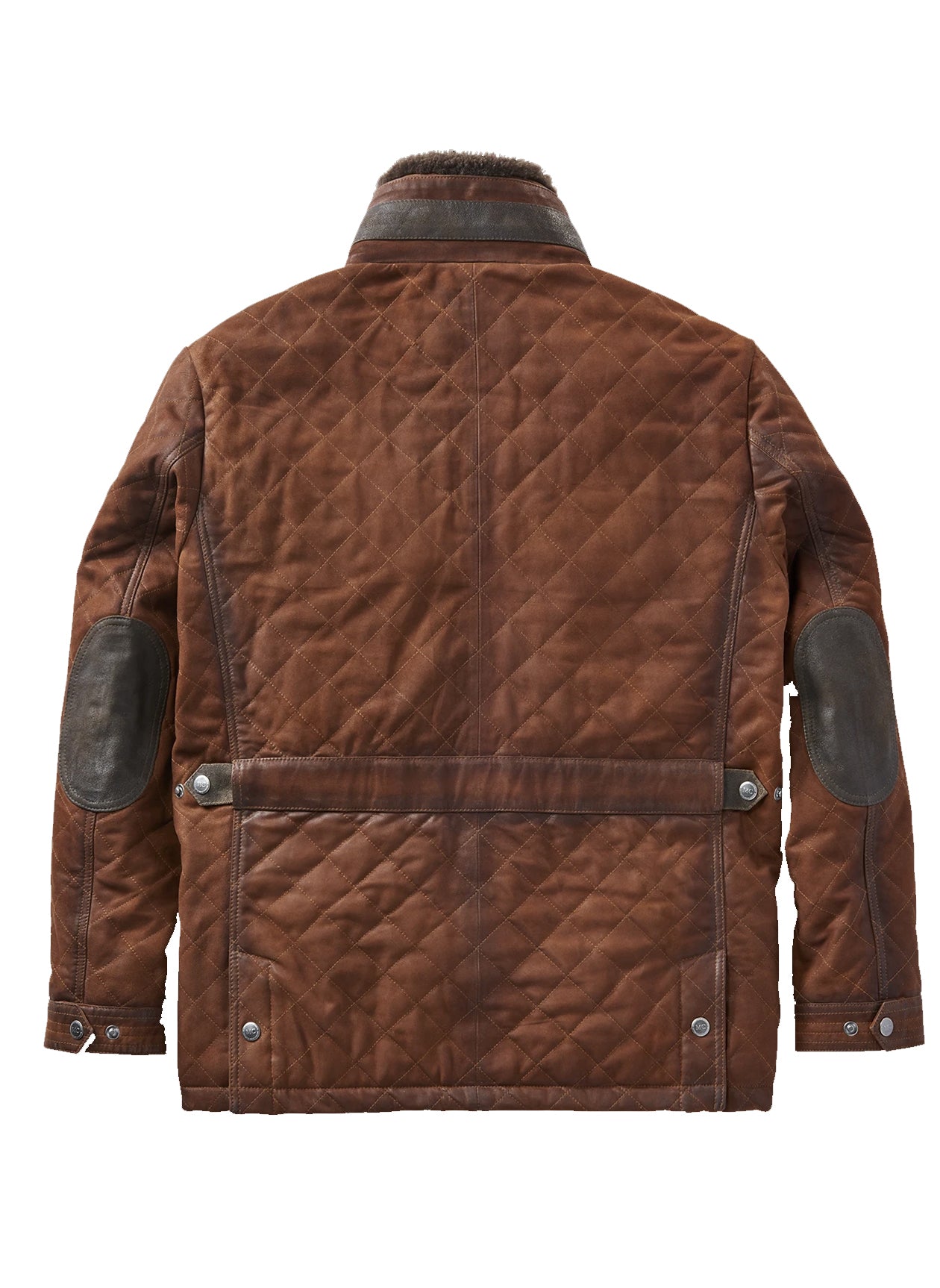 Brown Calfskin King of Trunk-Makers Patch Blouson Jacket | Size 60