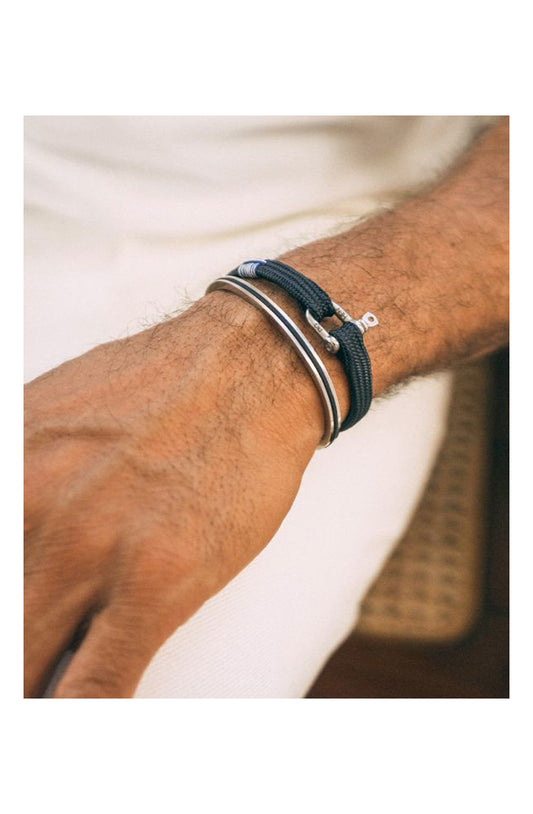 VICIOUS VIK BRACELET - NAVY-SILVER