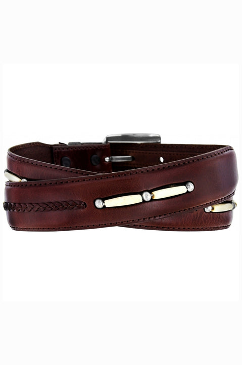 Honey Patina Vachetta Leather Button Snaps Belt Strap for